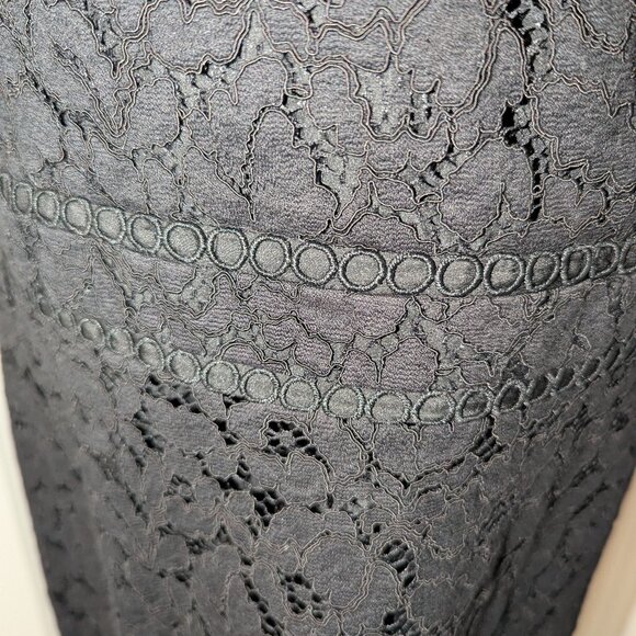 Loft Black Lace V-Neck Dress - Picture 3 of 7